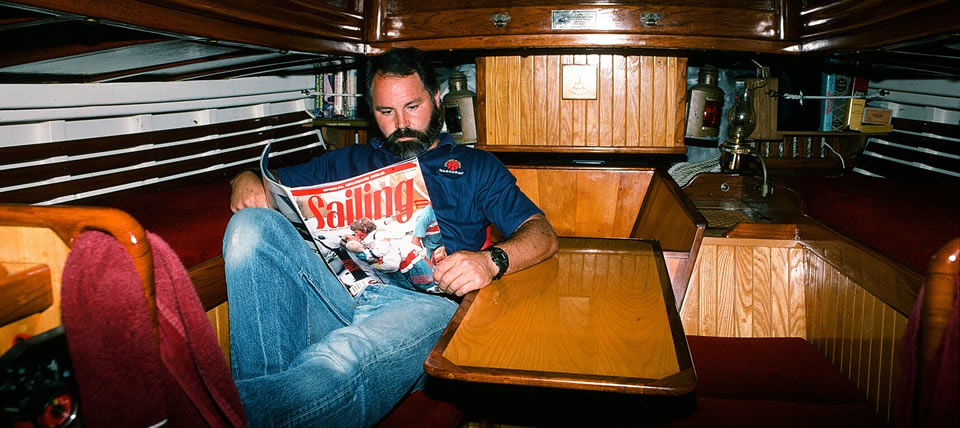 Sitting in a 23 foot boat